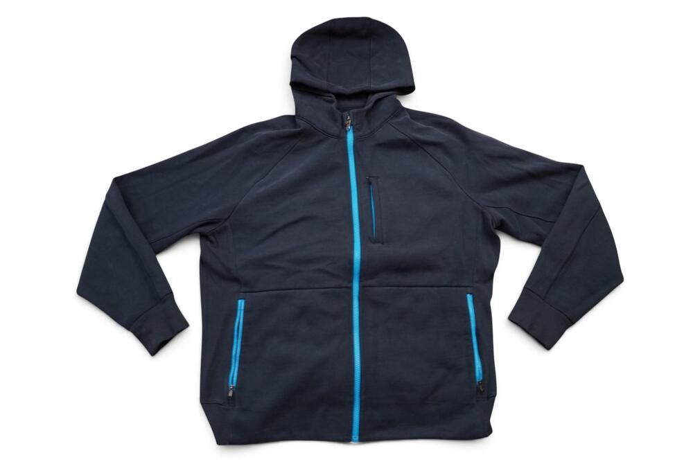 Lululemon Steady State SuperLoft Hoodie Mens 2XL Blue Full Zip Athleisure Hiking
